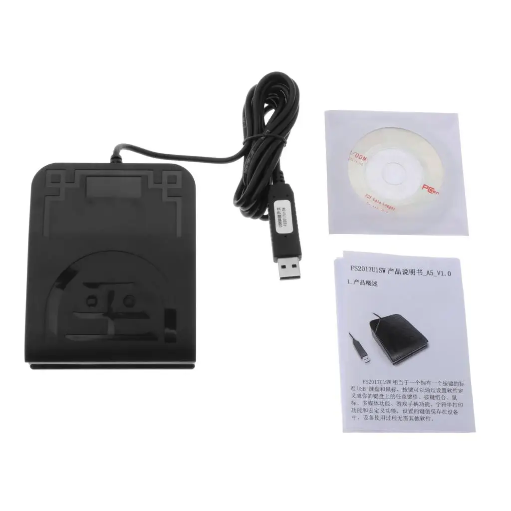 USB Foot Switch Action Pedal Free Driver Game Keyboard Keystrokes for PC view 6