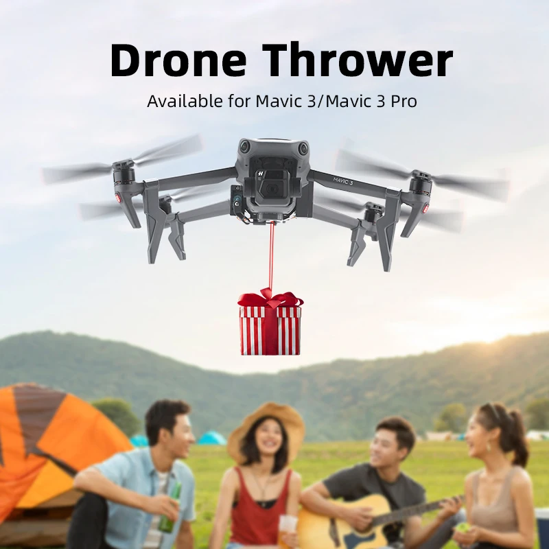 Airdrop System for DJI MAVIC 3/3 Classic Fishing Bait Delivery Parabolic Airdrop Thower Quadcopter for Mavic 3 Pro Accessory