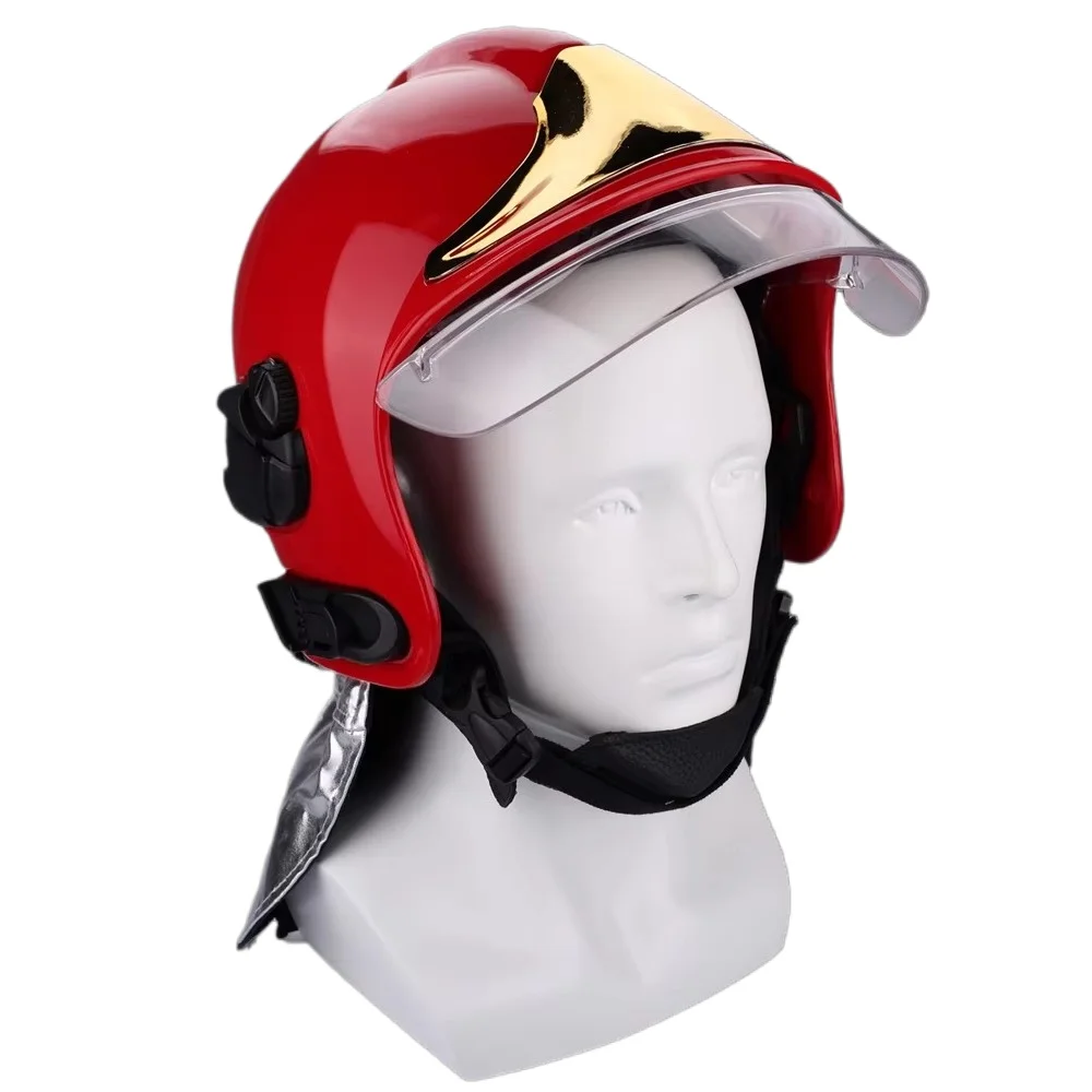 Gran oferta casco de incendio MSA F1 casco de seguridad contra incendios bombero Gallet F1 EN443 EN397 casco de rescate estilo europeo americano