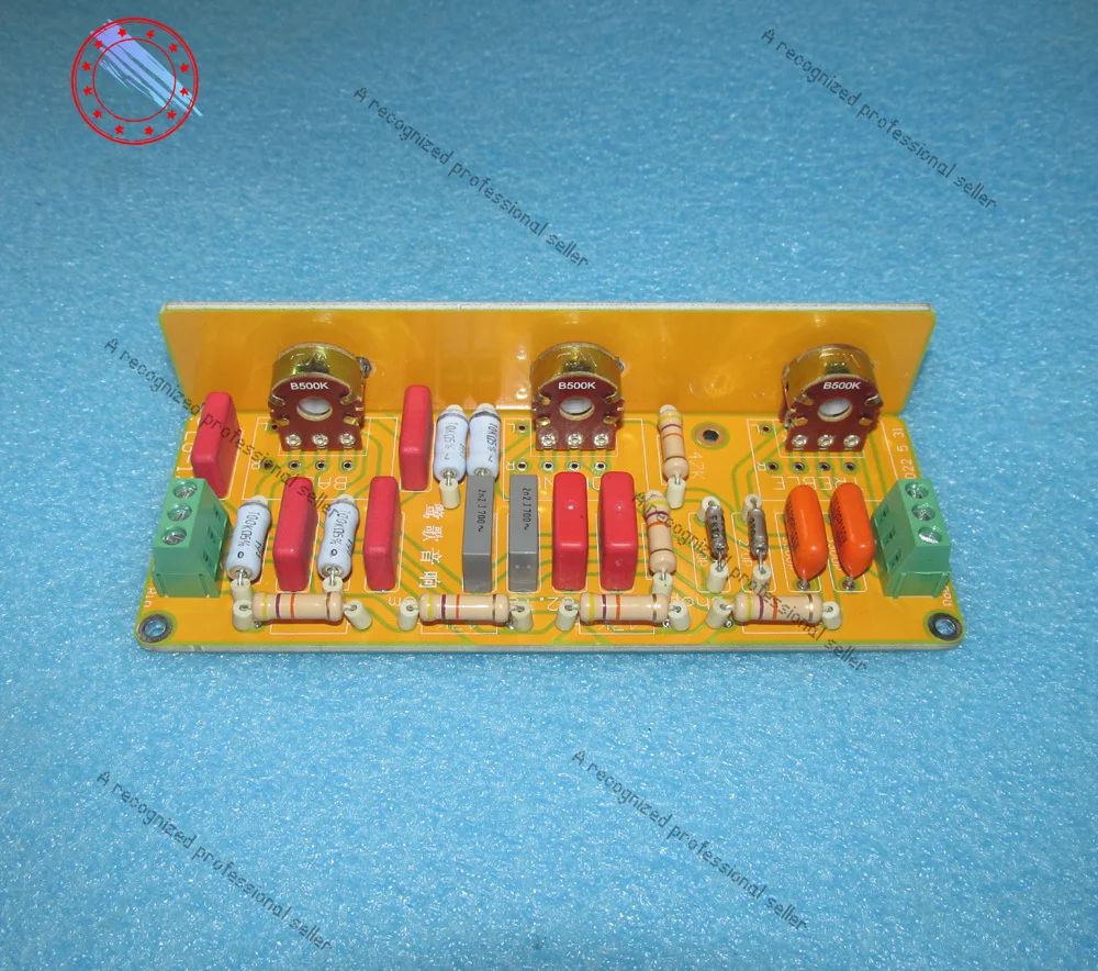 

Continuously Adjustable Treble Midrange Bass Attenuated Tone Board ALPS Blue Shell 500K Potentiometer Assembly