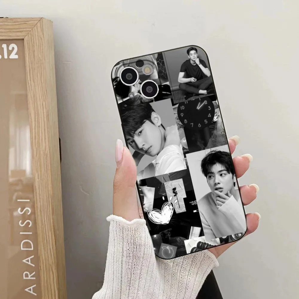 Cha E-EunWoo Phone Case For iPhone 15,14,13,12,11 Plus,Pro,Max,XR,XS,X,7,8 Plus,SE,Mini Silicone Soft