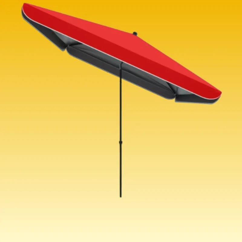 Angled Sun Shade Umbrella Windproof Storefront Stall Courtyard UPF50 Sun Protection Patio Furniture Patio Umbrella Beach