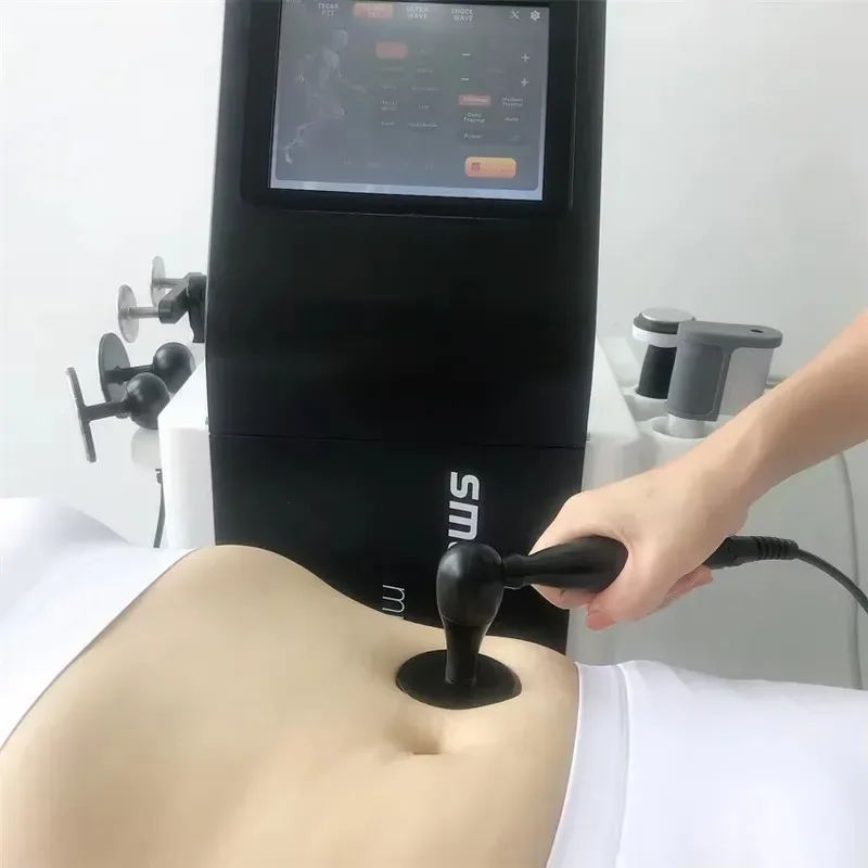 RET/CET Tecar Ultrasound Diathermy EMS Electric Muscle Stimulation Shock Wave Physiotherapy Machine Capactive Resistive