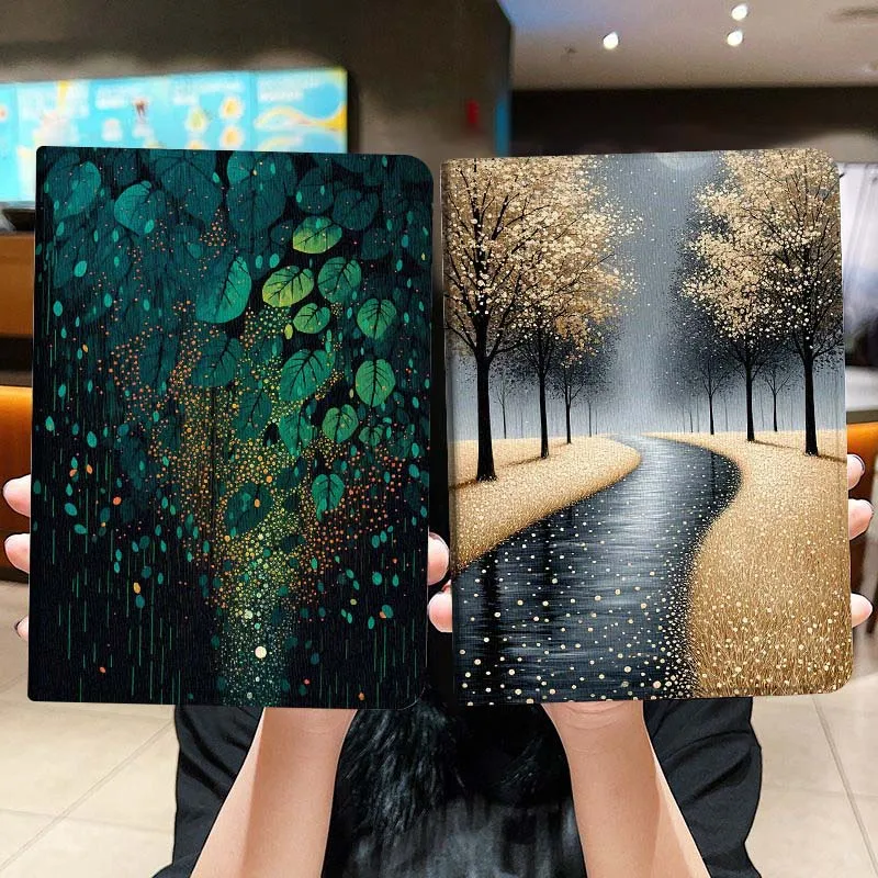 

Cartoon Leaf Rain Drop Tablet Case For Lenovo Xiaoxin Legion Pad Tab Pro GT Y700 Gen4 2 11 P11 M10 K10 3rd Plus Gen Gift