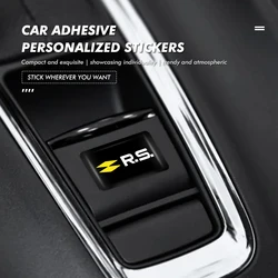 10/20/30pcs Car Lnternal Waterproof Stickers Auto Logo Creative For Renaul Arkana Captur Twingo Talisman RS Line Logan Duster