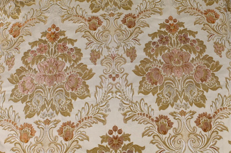 High end European  jacquard brocade fabric for fashion sofa patchwork sewing DIY
