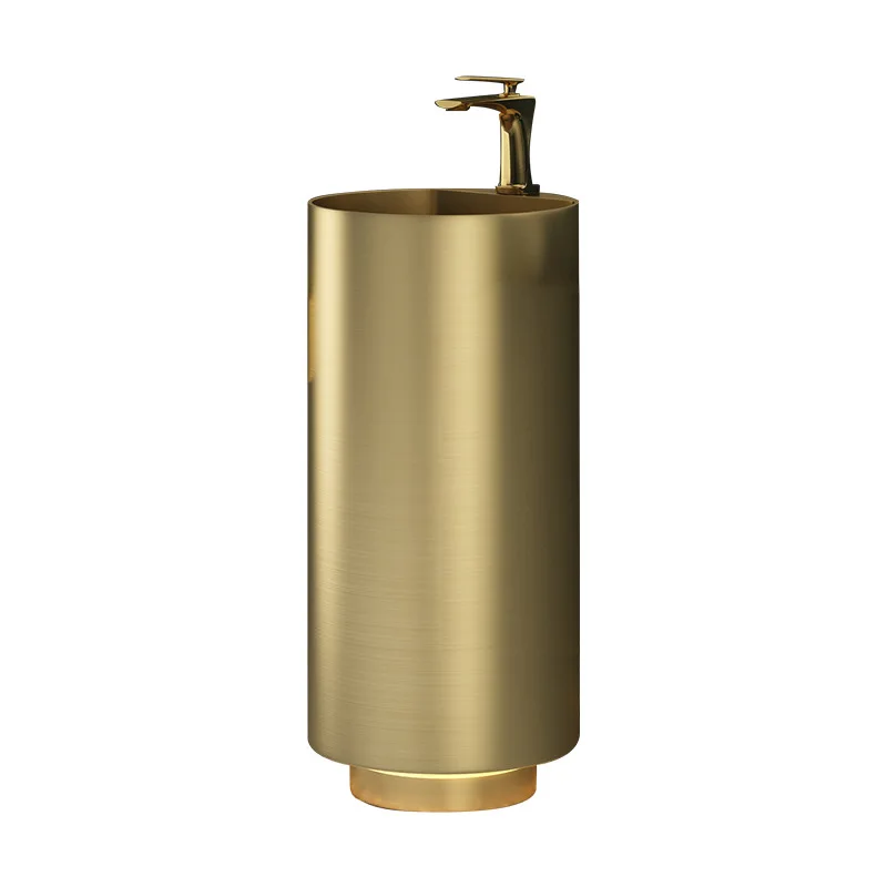 

Stainless steel column basin, bathroom wash basin, floor-to-ceiling washbasin