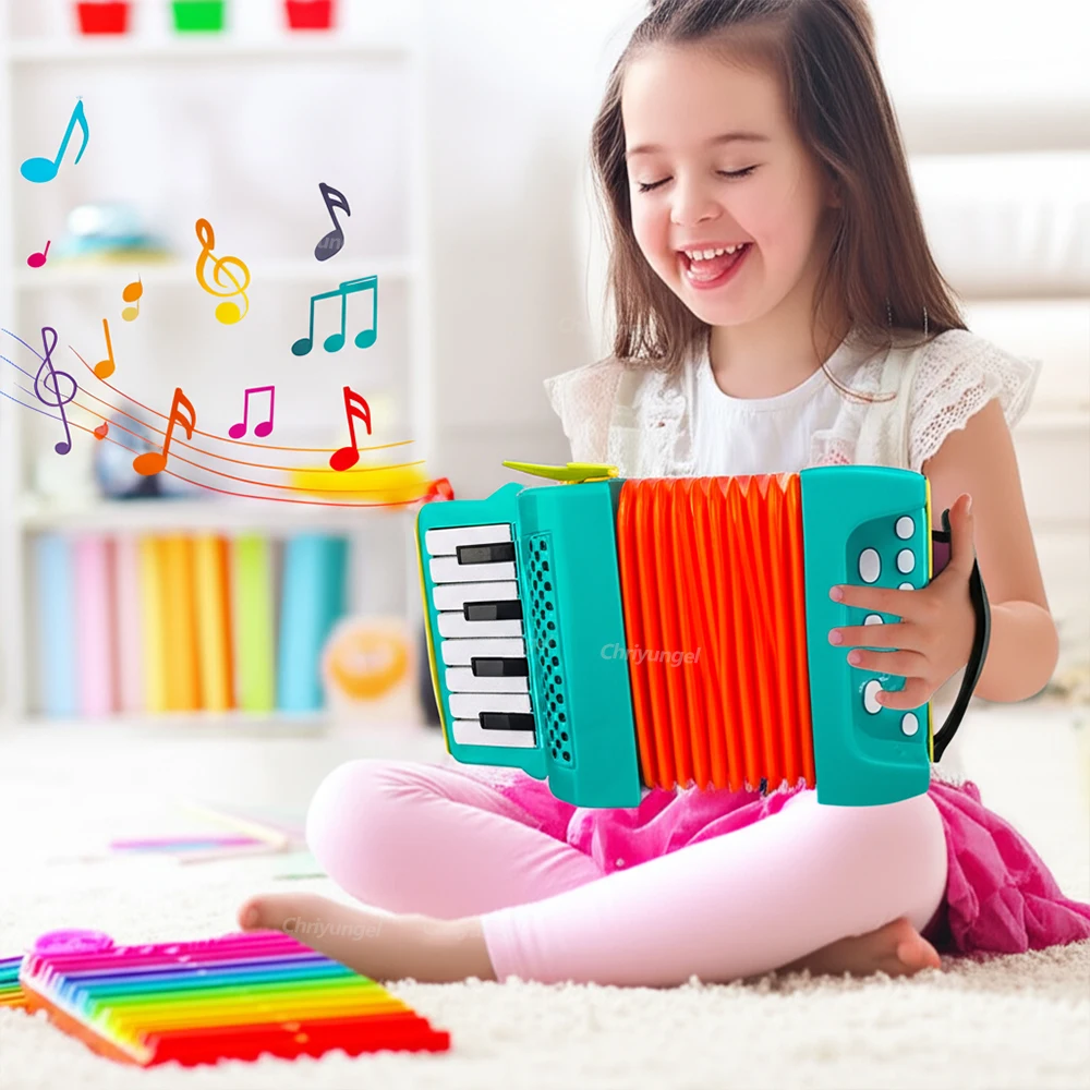 Accordion Toy for Toddlers Musical Instrument Educational Toys Children's Music Interest Development Gifts for Kids Boys Girls