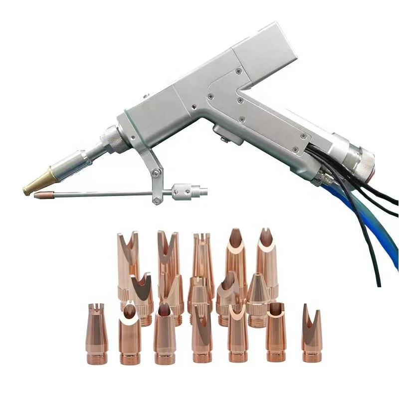 

Customizable handheld laser welding gun for metal welding with wire feeder