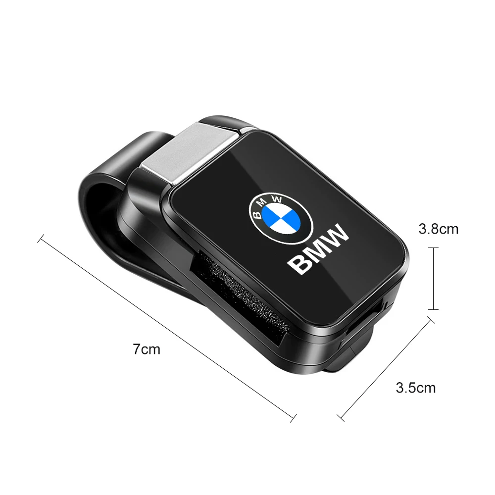 Car Interior Visor Glasses Clip Sunglasses Holder For BMW X1 X2 X3 X5 X4 X6 X7 1 3 5 6 7 Series E60 E90 E70 F48 G20 G30 i3 i7 i8 view 6