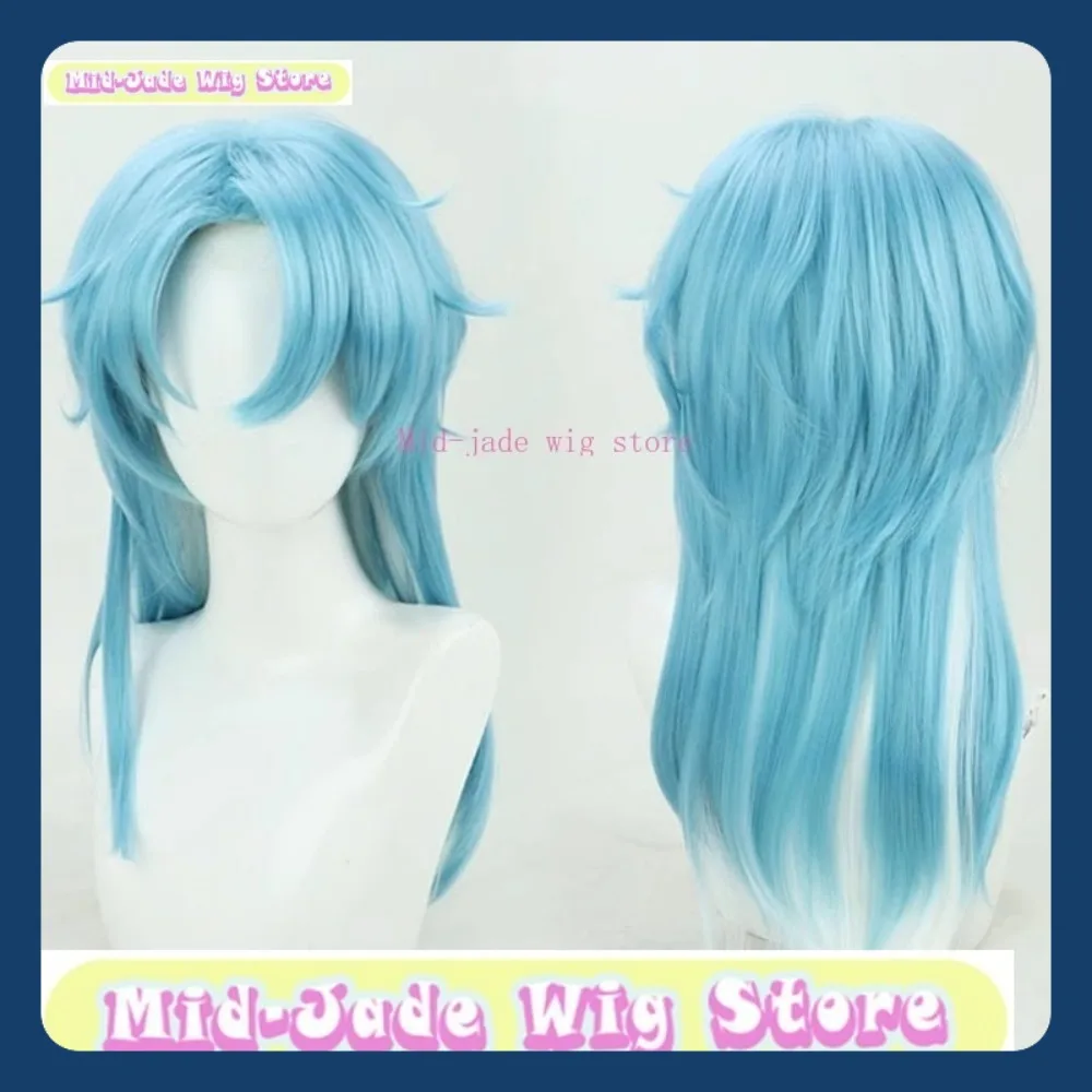 Mid-Jade Wig Store Virtual Streamer Chinesische Jungenperücke Anime Spiel Rollenspiel Halloween Party Synthetische Perücke