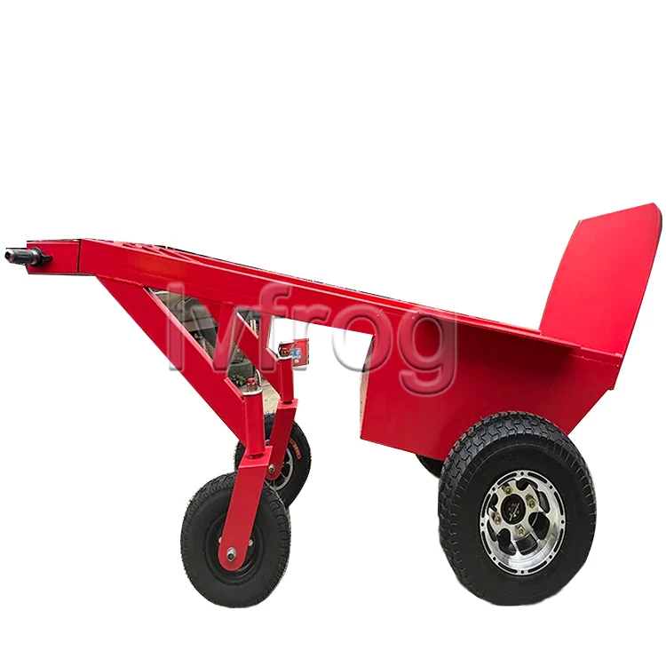 Heavy Red Electric Stair Climbing Trolley Hand Truck Portable Stair Climbing Folding Cart for Sale
