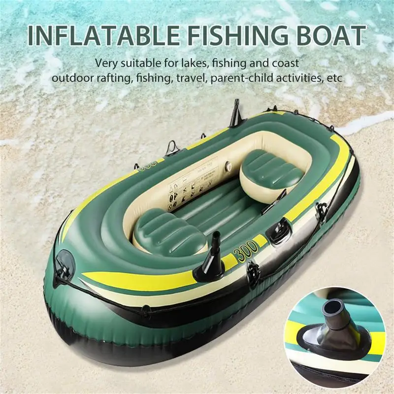 Inflatable Fishing Boat Sport Kayak Model Canoe Pvc Dinghy Raft Seat  Adults Inflatable Boats Portable Fishing Boat