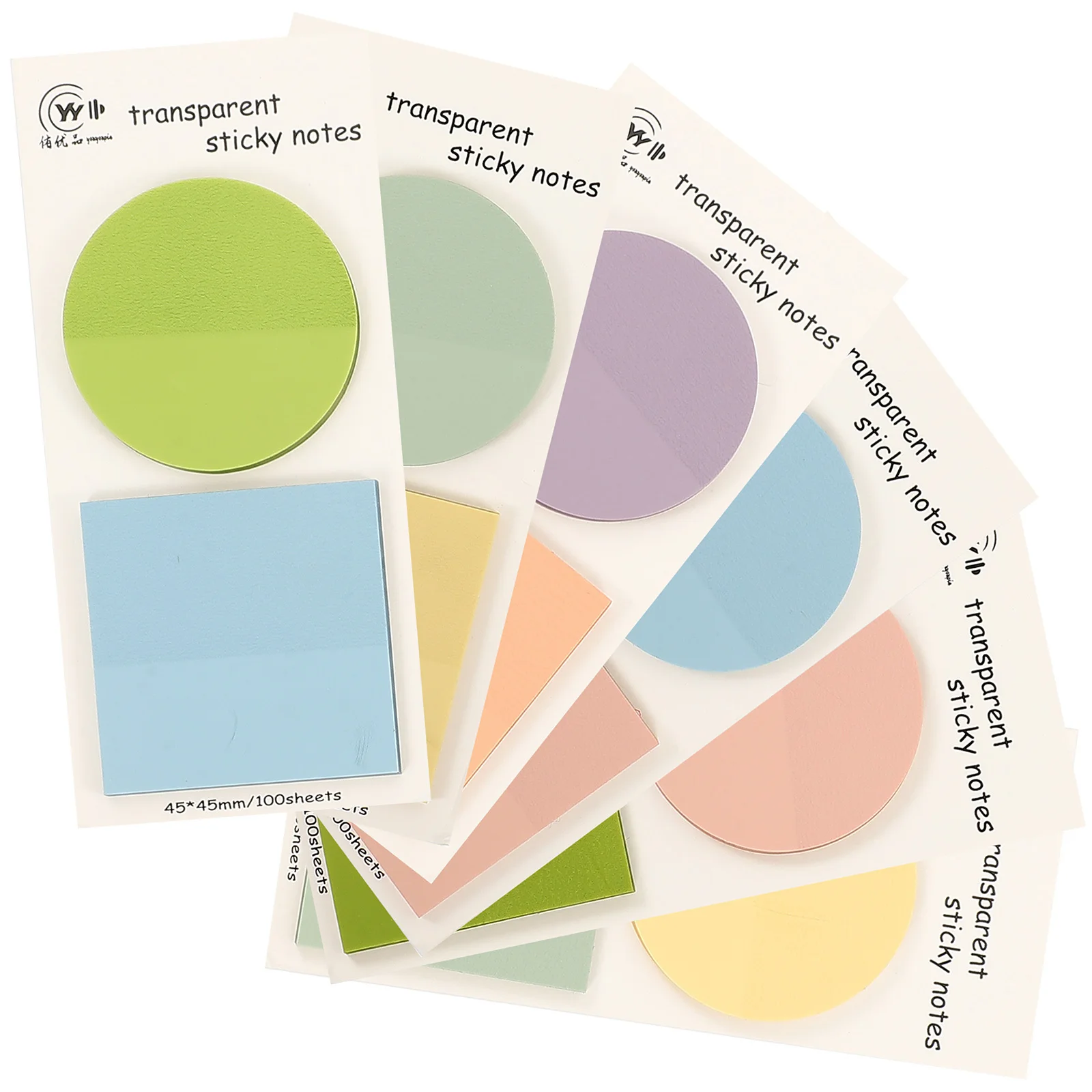 

6 set Tearable Memo Tabs Pads Compact Portable Notepad For Office School Self-Adhesive Message Reminder Schedule