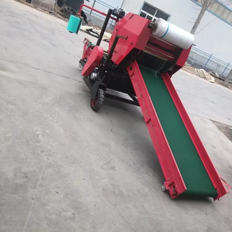 China Full Automatic Small Round Silage Baler with Motor High Density Grass Hay Baler Machine