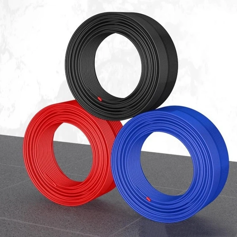 

Красно-черно-синий шланг для воды 1/4 дюйма, 100 м, из полиэтилена, универсальный, для бытового использования, для аквариума, соединительный шланг