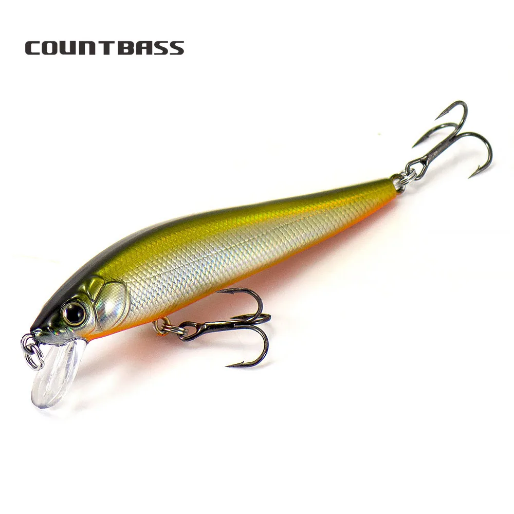 

COUNTBASS 90mm 3-1/2" 11.4g 3/8 oz. Dive 0.8-1m Floating Hardbaits, Plastic Lure Wobbler Minnow Fishing Lures La Peche Au Leurre