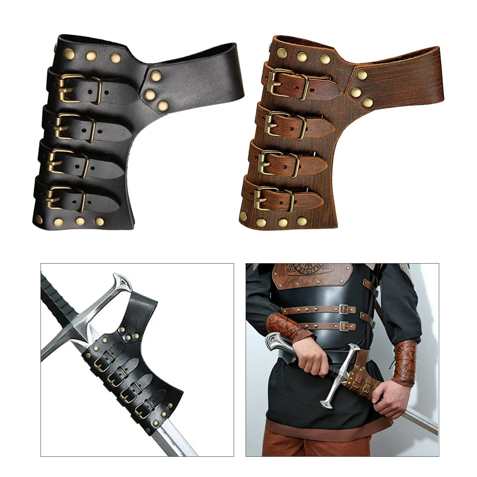 Medieval Belt Waist Sheath Waist Scabbard for Cosplay Stage Show Adults