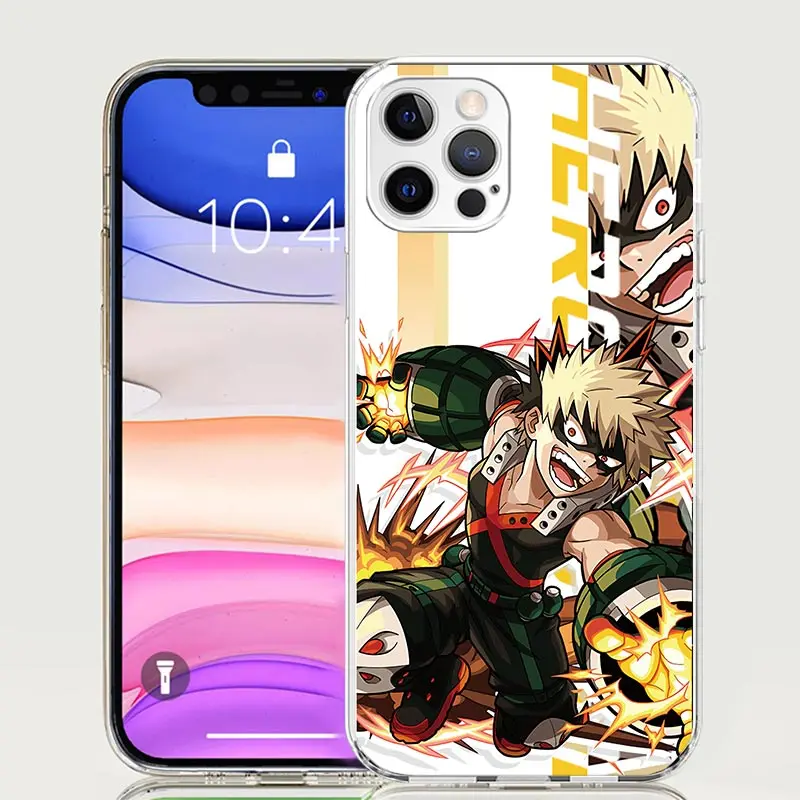 My Hero MHA Art Phone Case For iPhone 16 15 Plus 11 14 Pro Max 13 12 Mini XS X 7 8 + SE Pattern Customized Couqe Cover 11 12 13 image 4