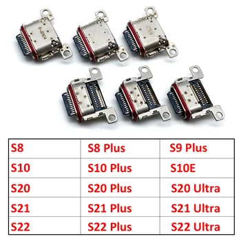Voor Samsung S22 S21 S20 S10 S10E S8 S9 Plus Ultra S7 rand Usb-poort Opladen Connector Charge Jack Socket Plug Dock