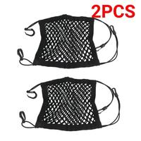 2PCS Motorcycle Helmet Storage Trunk Bag Motorcycle Luggage Net Hook Hold Bag Cargo Bike Scooter Mesh Fuel Tank Luggage Equipaje