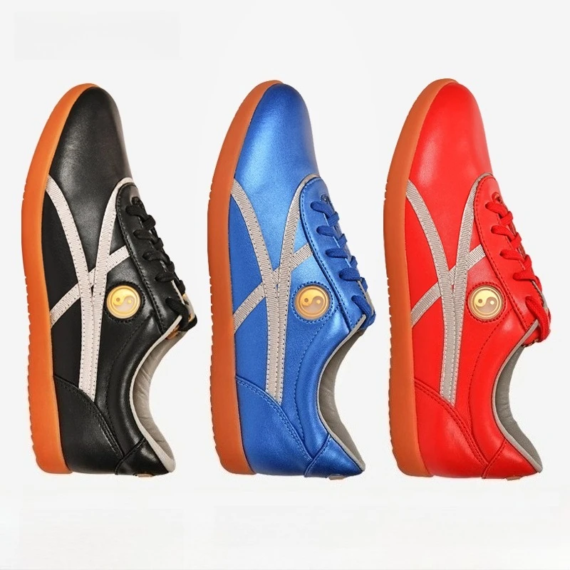 جلد البقر الأصلي الاصطناعية LeatherTai Chi أحذية للكونغ فو وشو فنون الدفاع عن النفس لينة مرنة وحيد خفيفة الوزن الرجال النساء #2