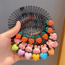 Cute Girls Hair Clips Baby Insert Comb Children Hair Organizer Cartoon Bangs Ornament Little Girl Headwear Kids Hair Accessories