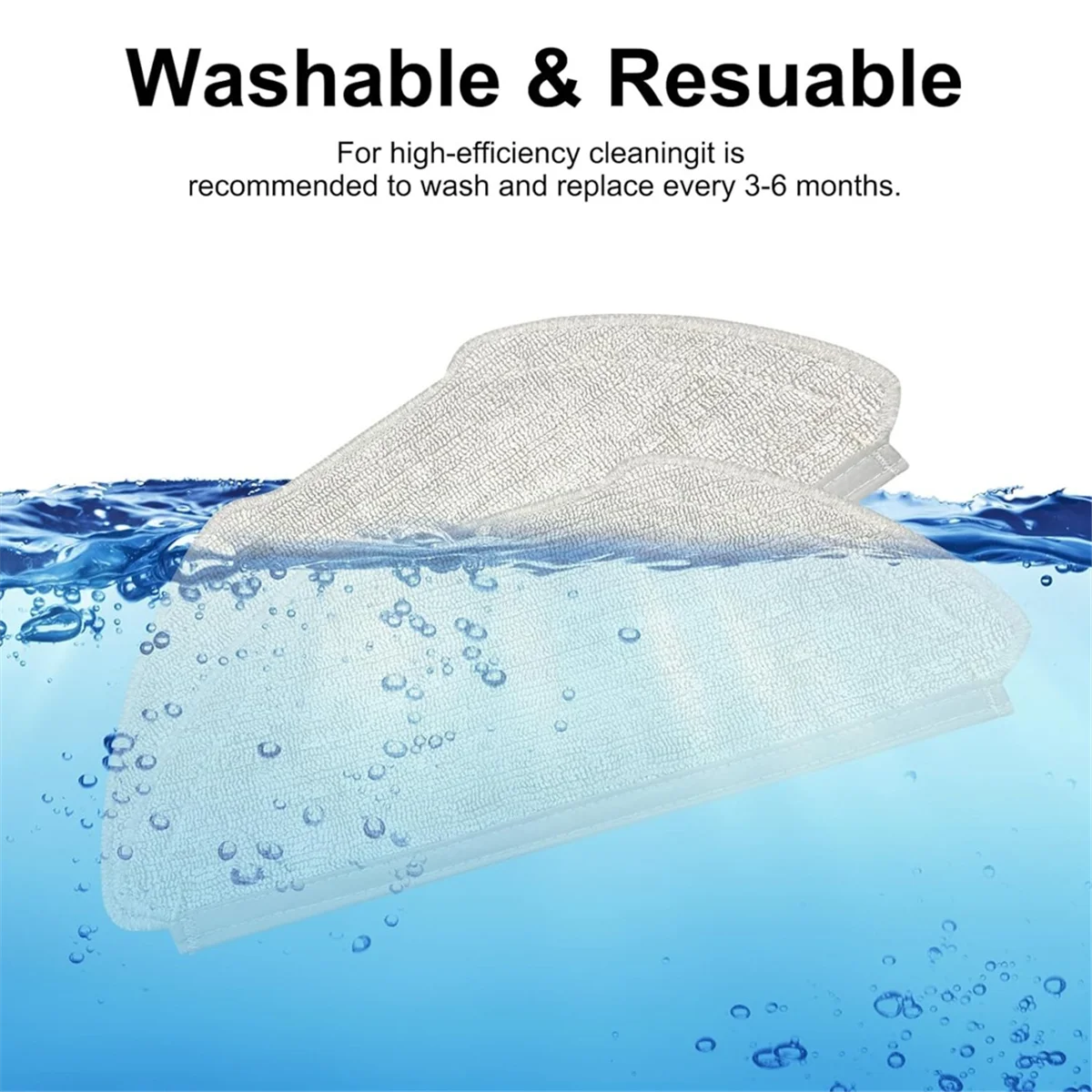 Peças de aspirador de pó 6 peças almofadas de pano de esfregão para acessórios de robô aspirador de pó T20, peças sobressalentes de aspirador de pó robô