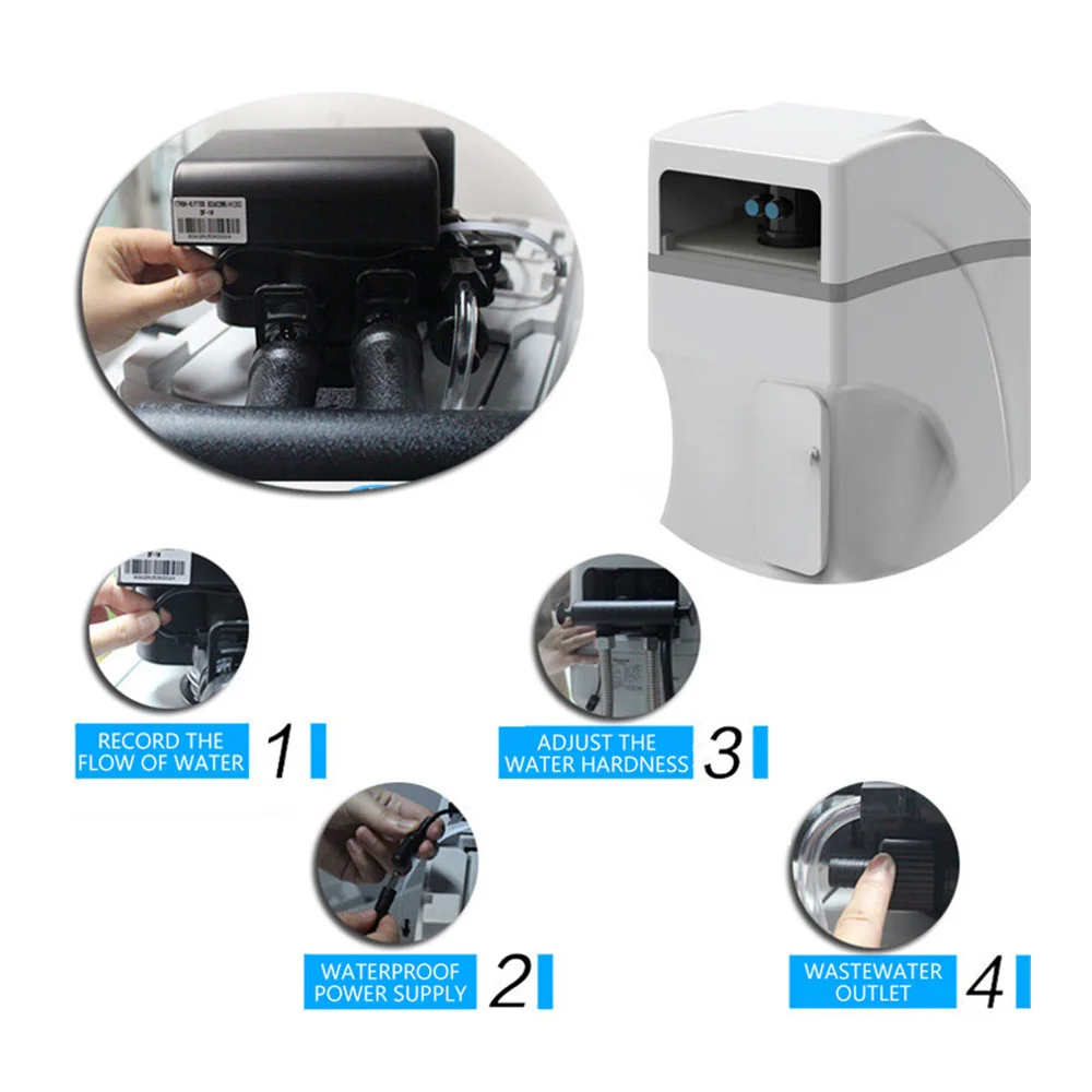 Amaciante de água integrado doméstico, purificador de água automático, descalcificação, banho, purificador de água, amaciante de água