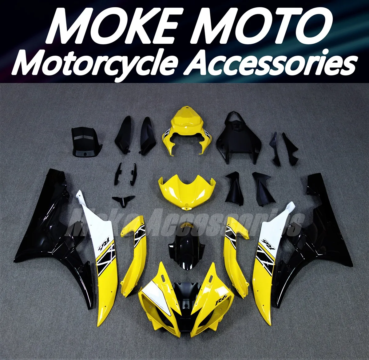 

Moke moto Motorcycle Fairings Kit Fit For Yzf R6 2006-2007 Bodywork Set High Quality Abs Injection White Black Yellow