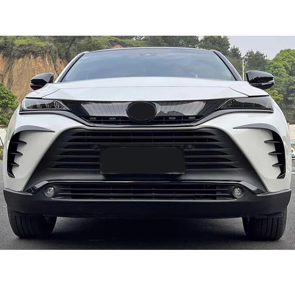 For Toyota Venza/Harrier 2021 2022 2023 2024 ABS Car Front Fog Light Eyebrow Cover Decoration Frame Trim Exterior Accessories