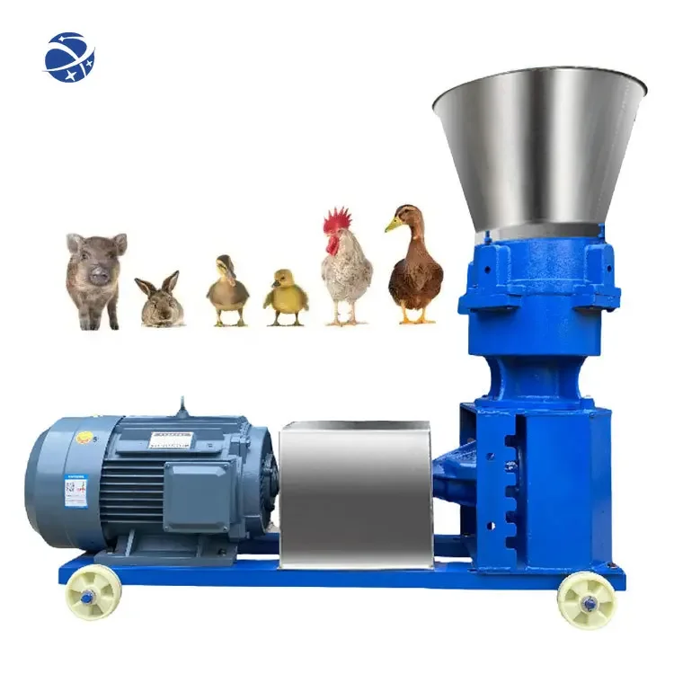 yyhc Second hand high efficiency small farm pellet animal feed pellet machine for poultry