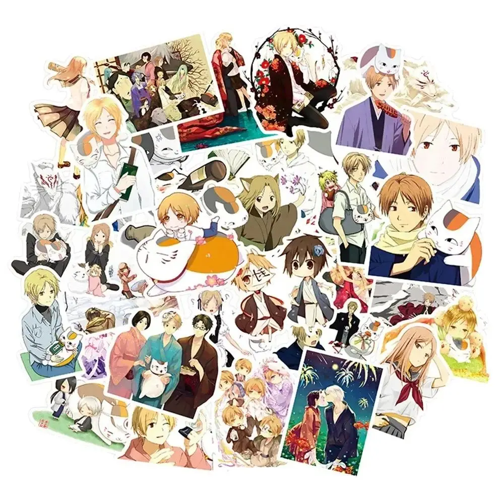 50PCS Anime 'Natsume's Book of Friends' Cute Stickers, Suitable for Water Cups, Suitcases, IPads, Etc. PVC Decorations