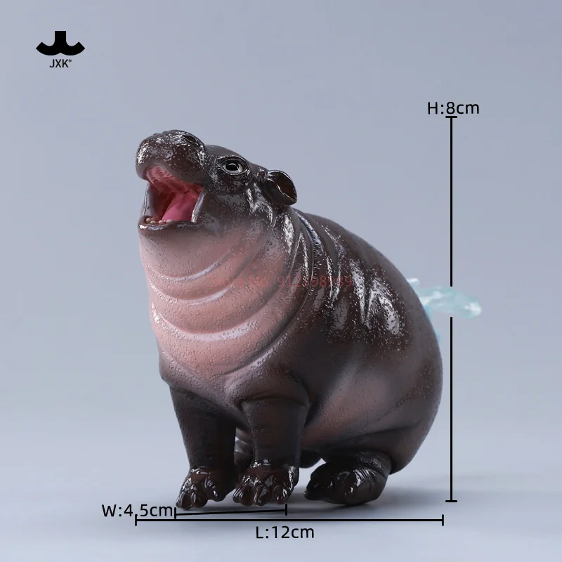 Na Stanie Jxk Hippo Moodeng 5.0 Model Zwierzęcia Ozdoba Lalka Zabawka Dekoracyjny Element Figurka Prezent