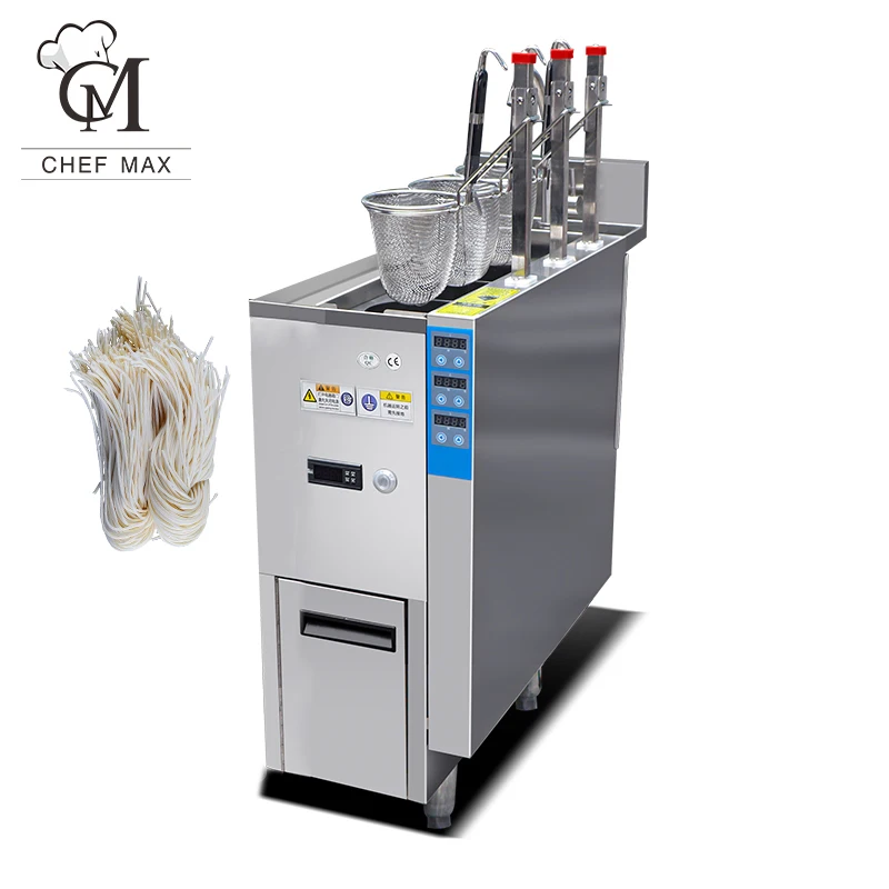 

Chefmax Restaurant Commercial Electric Gas 12kw 3 6 Basket Pasta Cooker Instant Automatic Noodle Cooker Lifting