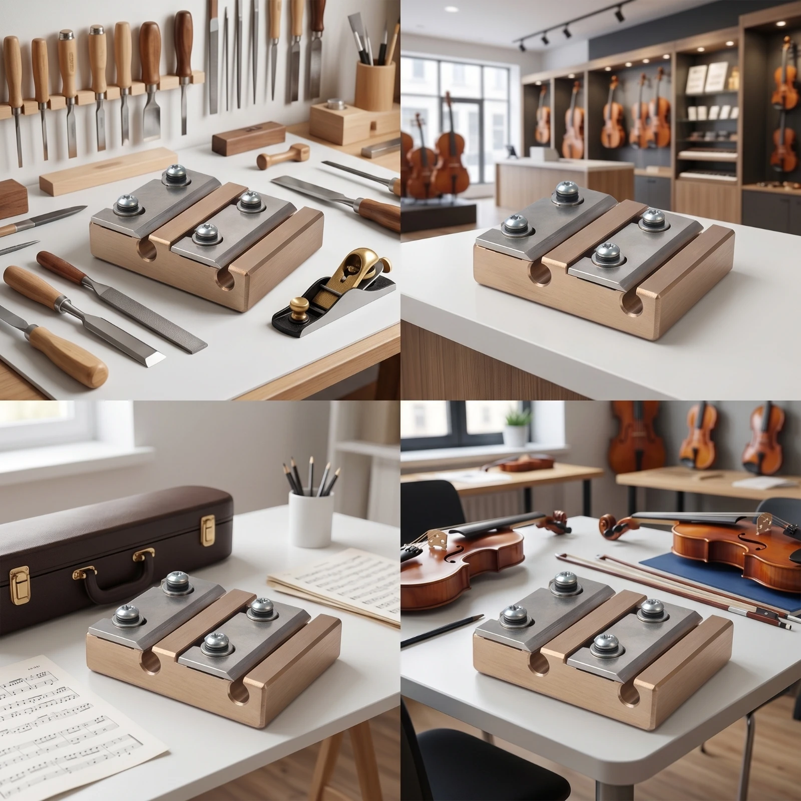 Tools For Metal Workshop - เครื่องมือปรับแต่งเพ็กไวโอลินพร้อมฐานทองเหลือง คุณภาพพรีเมียม สำหรับช่างทำไวโอลิน ใช้กับเครื่องดนตรีสายประเภทแข็ง ทำจากโลหะ เหมาะสำหรับช่างทำเครื่องดนตรีและโรงงานผลิต