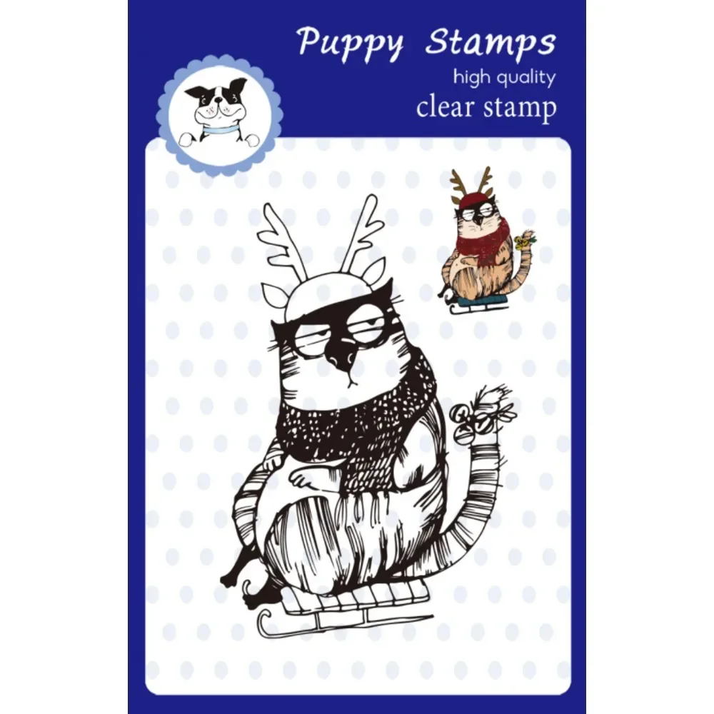 

Штамп PUPPY, рождественские сани, кошка, прозрачные штампы, металлические штампы для изготовления карточек, скрапбукинга, тисненая бумага, альбом, форма для ножа для рукоделия