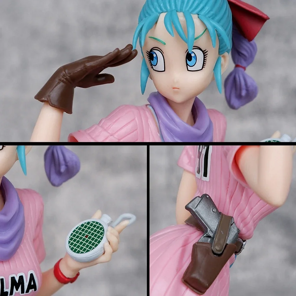 Bandai Anime Cartoon Drachen ball z 25cm Bulma PVC Action figur niedlichen Statue Modell Figur Sammler puppen Spielzeug Geschenke