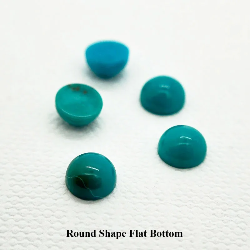 Natural Turquoise Loose Stone Beads Round Shape Top Quality Charm Beads for Diy Jewelry Make Tesselation Rings Main Materials
