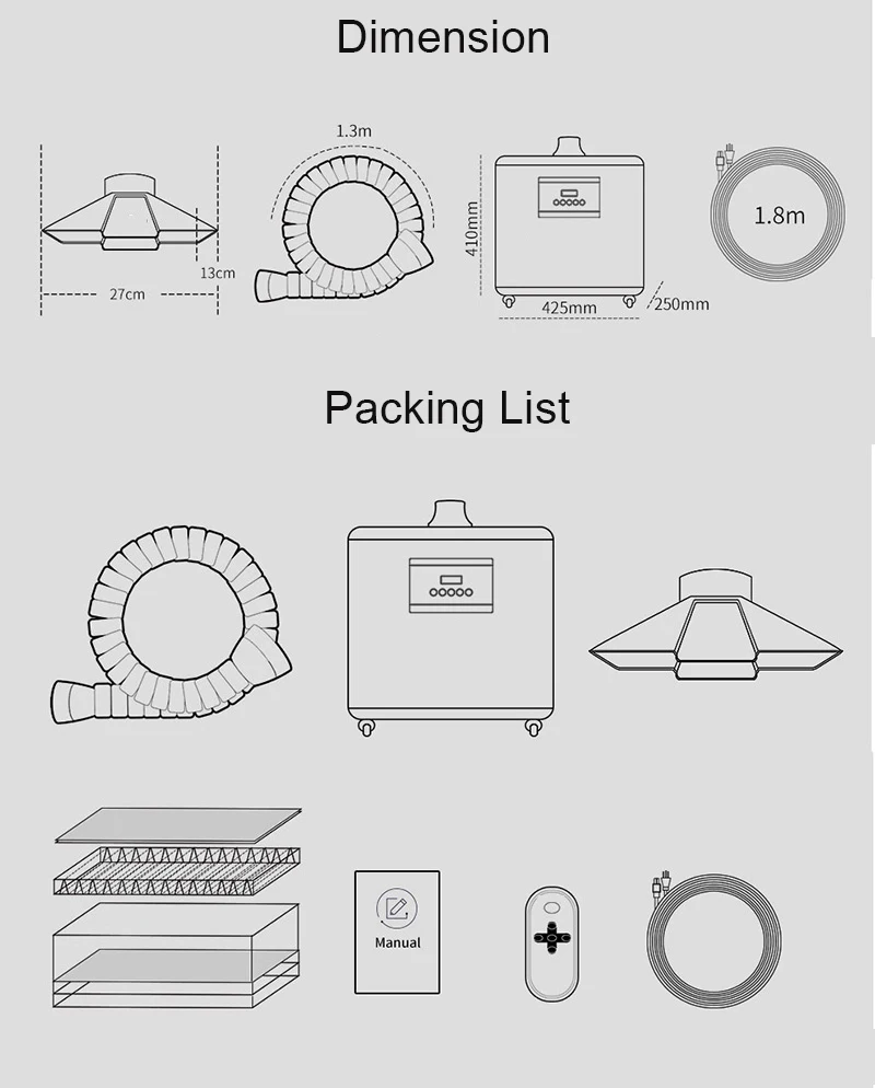 110v / 220v Flow Air Cleaner Filter Smoke Evacuation Fume Clear For Soldering Machine