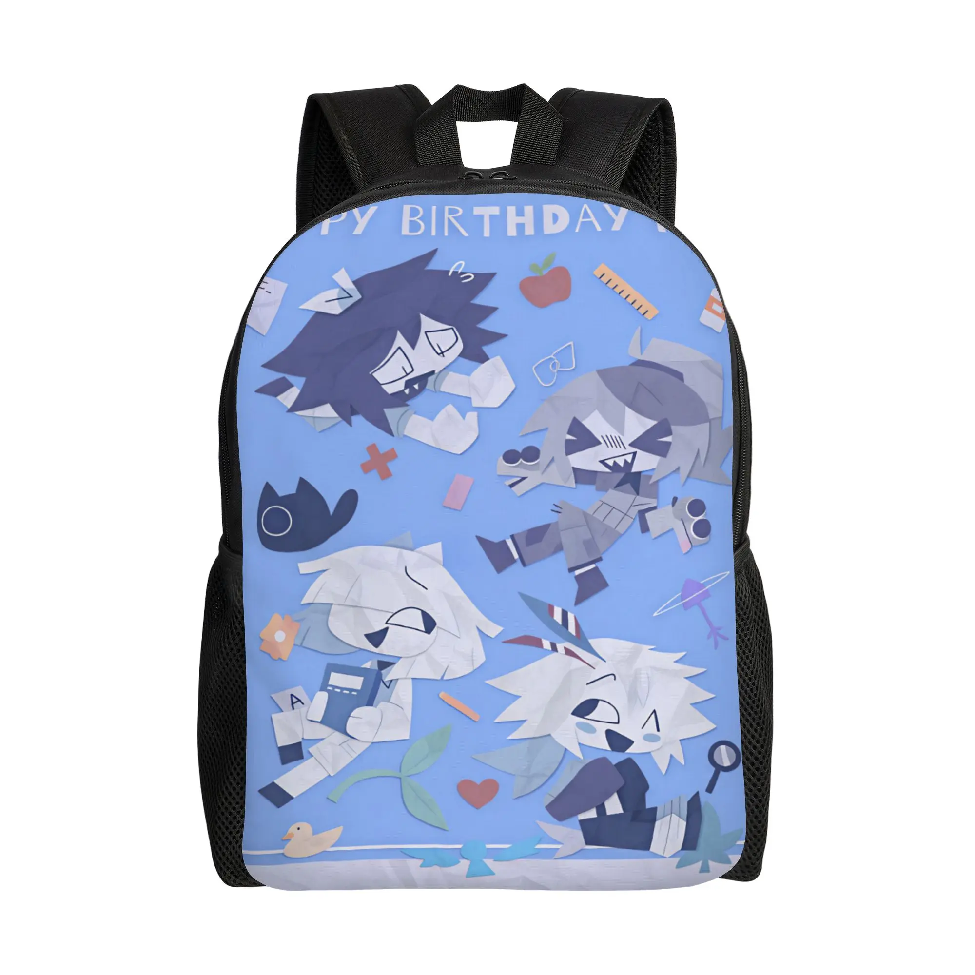 Fundamental Paper Education Backpack  Workout Backpacks Student Unisex Colorful Lightweight High School Bags Streetwear Rucksack