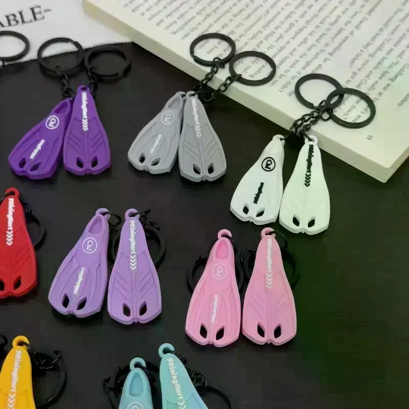 /HTF/Fin Key Chain KeyChain Flipper Keyring Diver Diving Gift Bags High-Value Keychain Accessories Diving
