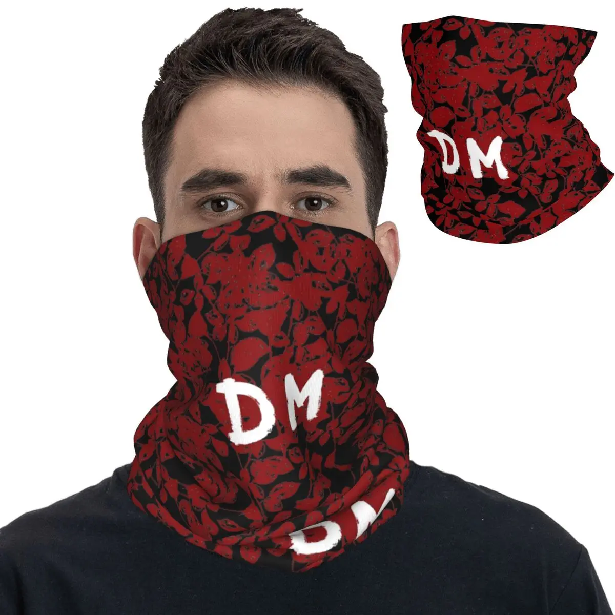 Depeche-Cool Mode Bandana para homens e mulheres, polainas no pescoço, faixa de música impressa, lenço de máscara Balaclavas, bandana multiúso, à prova de vento adulto