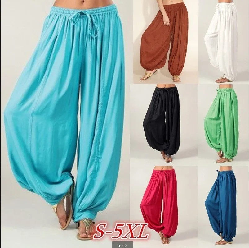 High Quality Luxury Brand New Casual Women's Cotton Straight Tube Pants Casual Pants Harun Pants Solid Color Loose Fitting Y2k