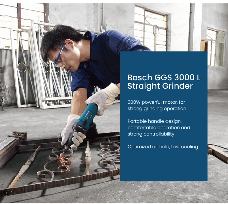 مطحنة بوش GGS 3000 لتر احترافية مستقيمة