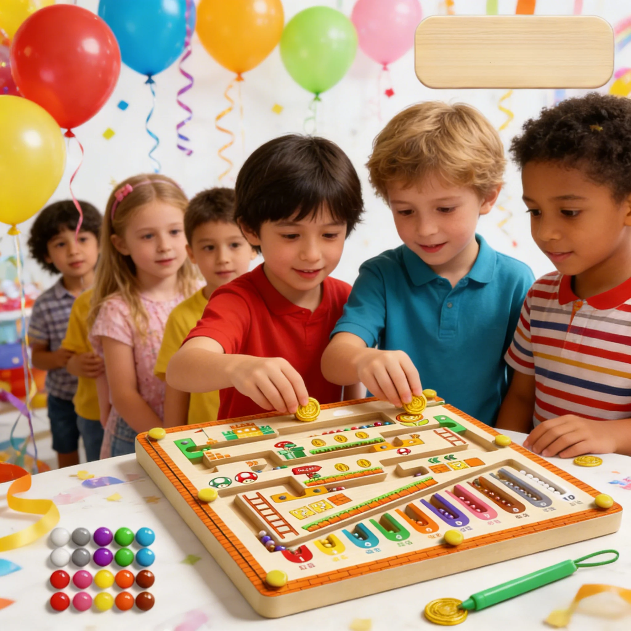 

Магнитная доска для обучения концентрации — лабиринт для сортировки чисел для малышей, обучающая игрушка для дошкольников, подарок для сенсорного образования