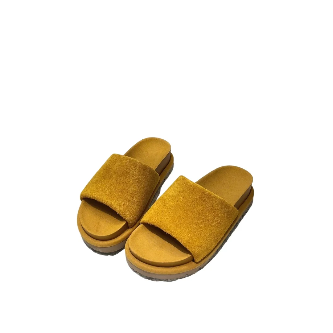 

2025 Summer Cork Clogs Slippers for Women Plus Size Open Toe Flat Heels Sandals Woman Comfort Non Slip Clogs Sandles Female