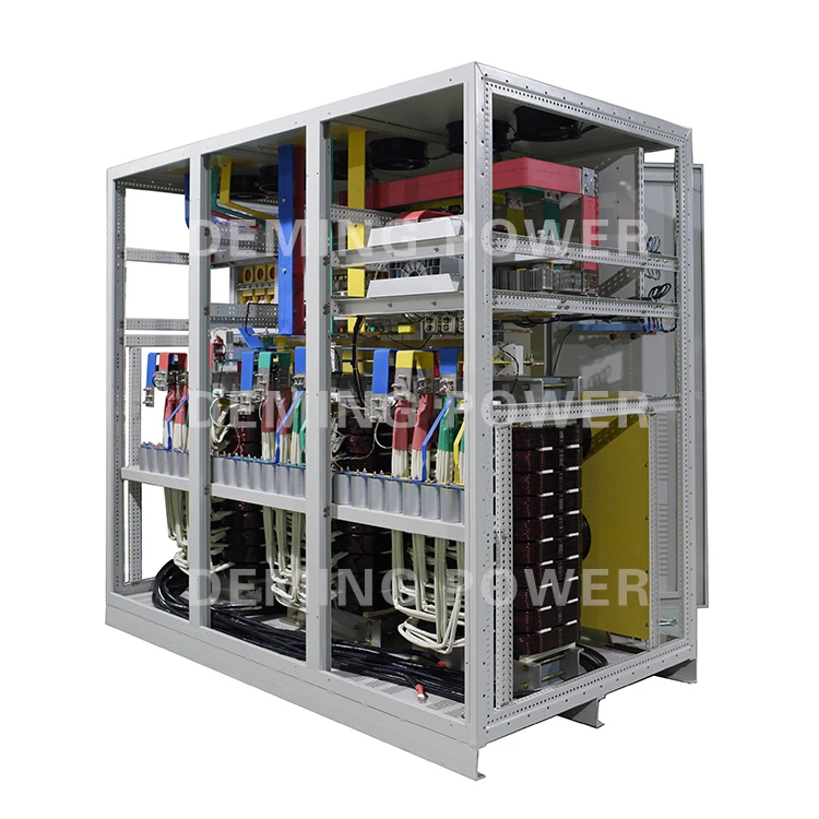 1200KVA AC - DC - AC Power Frequency Converter With Touch Screen Inverter Module For Factory Use