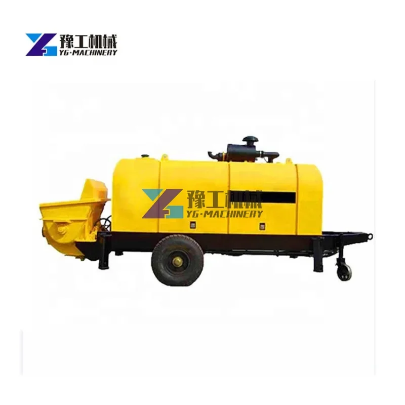High Quality 35M3/H Concrete Batching Pump Remote Drive Mini Portable Concrete Pumps