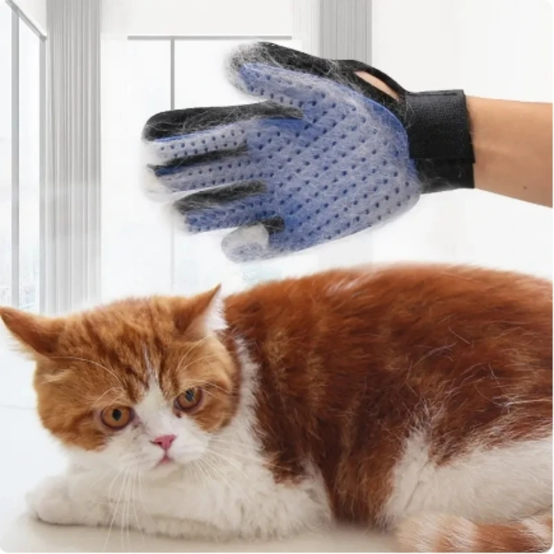 

Pet Hair Remover Gloves Rubber Cat Dog Bathing Grooming Massage Combs Hair Sticking Removal Brush Beauty Cleaning Floating Brush